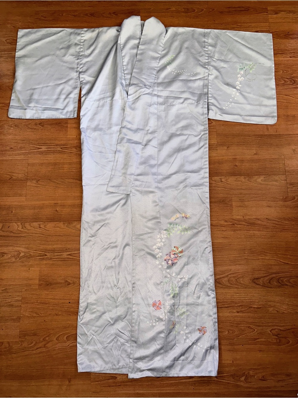 Authentic handmade Kimono, length 60 inches width 23.5 inches, Silk Rayon Blend